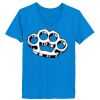 Ladies’  Junior Fine Jersey V-Neck Longer Length T-Shirt Thumbnail