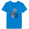 Ladies’  Junior Fine Jersey V-Neck Longer Length T-Shirt Thumbnail