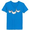 Ladies’  Junior Fine Jersey V-Neck Longer Length T-Shirt Thumbnail