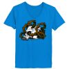 Ladies’  Junior Fine Jersey V-Neck Longer Length T-Shirt Thumbnail