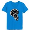 Ladies’  Junior Fine Jersey V-Neck Longer Length T-Shirt Thumbnail