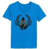 Ladies’  Junior Fine Jersey V-Neck Longer Length T-Shirt Thumbnail