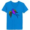 Ladies’  Junior Fine Jersey V-Neck Longer Length T-Shirt Thumbnail