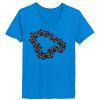 Ladies’  Junior Fine Jersey V-Neck Longer Length T-Shirt Thumbnail