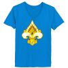 Ladies’  Junior Fine Jersey V-Neck Longer Length T-Shirt Thumbnail