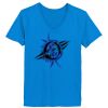 Ladies’  Junior Fine Jersey V-Neck Longer Length T-Shirt Thumbnail