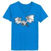 Ladies’  Junior Fine Jersey V-Neck Longer Length T-Shirt Thumbnail
