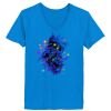 Ladies’  Junior Fine Jersey V-Neck Longer Length T-Shirt Thumbnail
