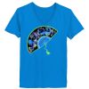 Ladies’  Junior Fine Jersey V-Neck Longer Length T-Shirt Thumbnail
