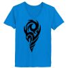 Ladies’  Junior Fine Jersey V-Neck Longer Length T-Shirt Thumbnail