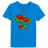 Ladies’  Junior Fine Jersey V-Neck Longer Length T-Shirt Thumbnail