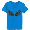 Ladies’  Junior Fine Jersey V-Neck Longer Length T-Shirt Thumbnail
