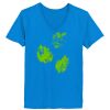 Ladies’  Junior Fine Jersey V-Neck Longer Length T-Shirt Thumbnail