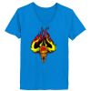 Ladies’  Junior Fine Jersey V-Neck Longer Length T-Shirt Thumbnail