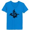 Ladies’  Junior Fine Jersey V-Neck Longer Length T-Shirt Thumbnail