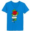 Ladies’  Junior Fine Jersey V-Neck Longer Length T-Shirt Thumbnail