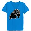 Ladies’  Junior Fine Jersey V-Neck Longer Length T-Shirt Thumbnail