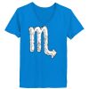 Ladies’  Junior Fine Jersey V-Neck Longer Length T-Shirt Thumbnail