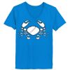 Ladies’  Junior Fine Jersey V-Neck Longer Length T-Shirt Thumbnail