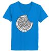 Ladies’  Junior Fine Jersey V-Neck Longer Length T-Shirt Thumbnail
