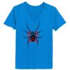 Ladies’  Junior Fine Jersey V-Neck Longer Length T-Shirt Thumbnail