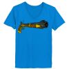 Ladies’  Junior Fine Jersey V-Neck Longer Length T-Shirt Thumbnail
