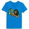 Ladies’  Junior Fine Jersey V-Neck Longer Length T-Shirt Thumbnail