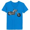 Ladies’  Junior Fine Jersey V-Neck Longer Length T-Shirt Thumbnail