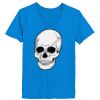 Ladies’  Junior Fine Jersey V-Neck Longer Length T-Shirt Thumbnail