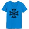 Ladies’  Junior Fine Jersey V-Neck Longer Length T-Shirt Thumbnail