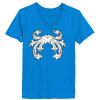 Ladies’  Junior Fine Jersey V-Neck Longer Length T-Shirt Thumbnail