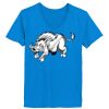 Ladies’  Junior Fine Jersey V-Neck Longer Length T-Shirt Thumbnail