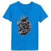 Ladies’  Junior Fine Jersey V-Neck Longer Length T-Shirt Thumbnail