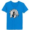 Ladies’  Junior Fine Jersey V-Neck Longer Length T-Shirt Thumbnail