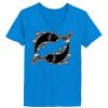Ladies’  Junior Fine Jersey V-Neck Longer Length T-Shirt Thumbnail