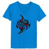 Ladies’  Junior Fine Jersey V-Neck Longer Length T-Shirt Thumbnail