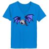 Ladies’  Junior Fine Jersey V-Neck Longer Length T-Shirt Thumbnail