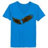 Ladies’  Junior Fine Jersey V-Neck Longer Length T-Shirt Thumbnail