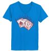Ladies’  Junior Fine Jersey V-Neck Longer Length T-Shirt Thumbnail