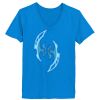Ladies’  Junior Fine Jersey V-Neck Longer Length T-Shirt Thumbnail