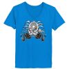 Ladies’  Junior Fine Jersey V-Neck Longer Length T-Shirt Thumbnail