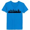 Ladies’  Junior Fine Jersey V-Neck Longer Length T-Shirt Thumbnail