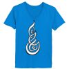 Ladies’  Junior Fine Jersey V-Neck Longer Length T-Shirt Thumbnail