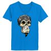 Ladies’  Junior Fine Jersey V-Neck Longer Length T-Shirt Thumbnail