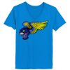 Ladies’  Junior Fine Jersey V-Neck Longer Length T-Shirt Thumbnail