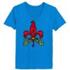 Ladies’  Junior Fine Jersey V-Neck Longer Length T-Shirt Thumbnail
