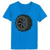 Ladies’  Junior Fine Jersey V-Neck Longer Length T-Shirt Thumbnail