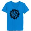 Ladies’  Junior Fine Jersey V-Neck Longer Length T-Shirt Thumbnail