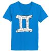 Ladies’  Junior Fine Jersey V-Neck Longer Length T-Shirt Thumbnail