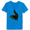 Ladies’  Junior Fine Jersey V-Neck Longer Length T-Shirt Thumbnail